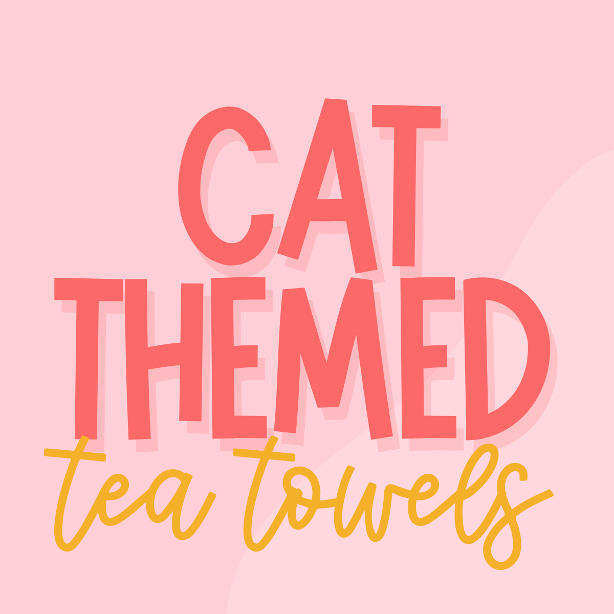 Cat Themed Tea Towels