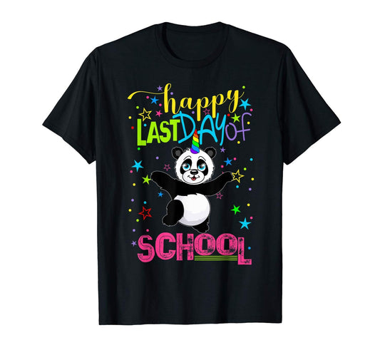 Last Day School Shirt Teacher Appreciation Student Pandacorn