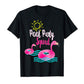 Pink Flamingo Pool Party Squad Summer Vacation Cruise Beach T-Shirt