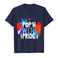 Pop'n With Pride Shirt, Ice Cream Popsicles, Stars and Stripes, USA Flag, July 4th T-Shirt, Independence Day, Red White and Blue Shirt