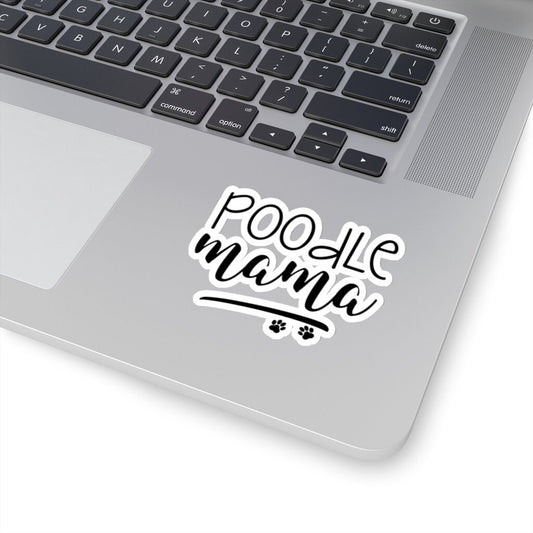 Poodle Mama Sticker, Toy Poodle, Poodle Art, Poo, Waterbottle Sticker, Brown Poodle, Poodle Decal, Poodle Gifts, French Poodle, Laptop Decal
