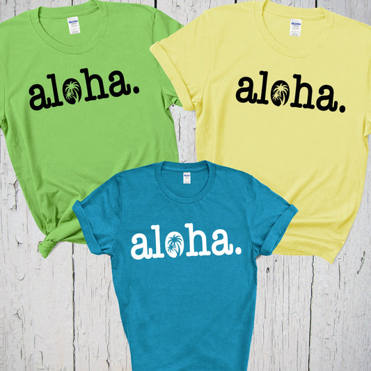 Aloha Shirt, Vacation Shirt, Hawaiian Shirt, Beach Vibes, Hawaii Honeymoon Shirt, Travel Buddies, Girls Trip, Bachelorette Party Shirts