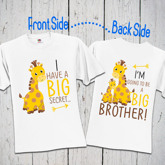 I Have A Big Secret, I'm Going To Be A Big Brother, Giraffe Shirt, Promoted To Brother, Big Brother Gift, Big Brother Shirt, Announcement