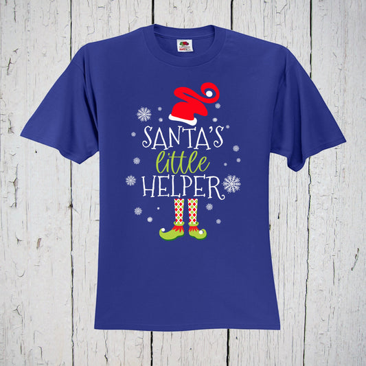 Santa's Little Helper Shirt, Christmas T Shirt, Cute Christmas Shirt, Winter Shirt, Boys Christmas Shirt, Holiday Shirt, Kids Christmas Tee
