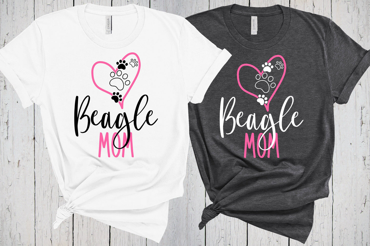 Beagle Mom Shirt, Fur Mama Shirt, Dog Mama, Beagle Gifts, Beagle Shirt, Gift for Beagle Mom, Heart Paw Prints Tshirt, Beagle Lover Owner