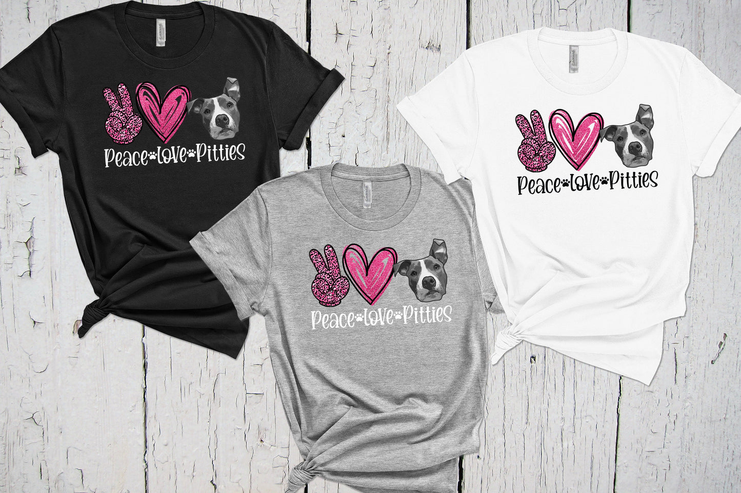 Peace Love Pitties Shirt, Fur Mama, Pitbull Shirt, I Love Dogs, Dog Lover, Pitbull Terrier, Puppy Groomer Walker Lover, Pitbull Mom T-Shirt