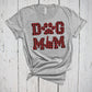 Fur Mama Shirt, Red Buffalo Plaid Print, Dog Lover Shirt, Sleep Shirt, Dog Lover Tee, Foster Dog Mom, Rescue Mom, Dog Mother, Pet Owner Gift