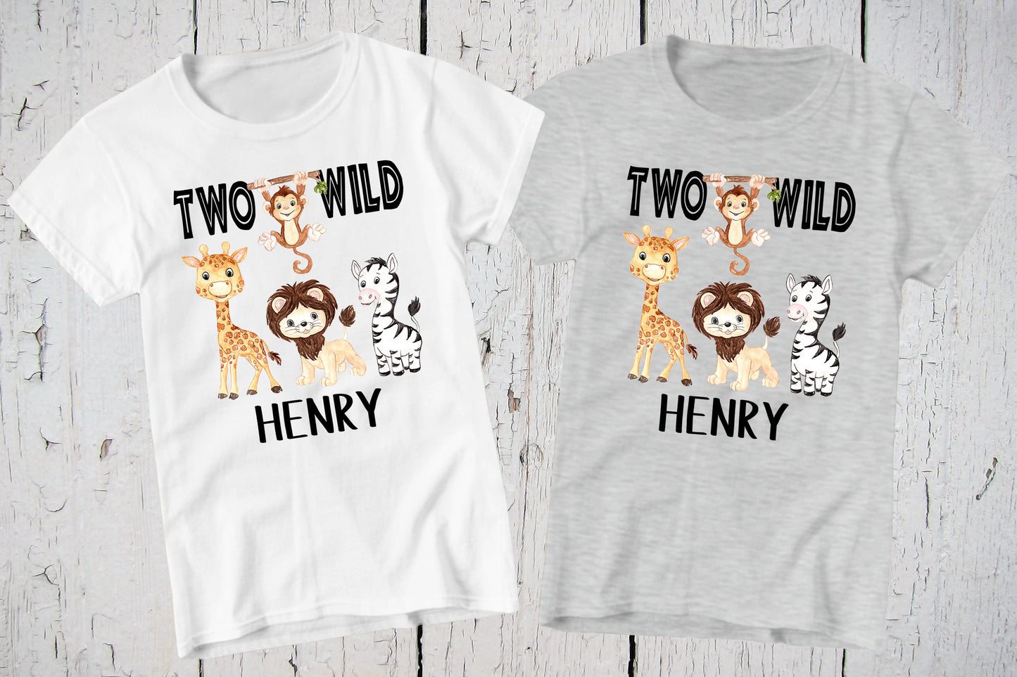Two Wild Shirt, Wild Birthday, Personalized Shirt, 2nd Birthday Shirt, Second Birthday Boy, Custom Zoo Birthday Shirt, Two Shirt, Zoo Animal