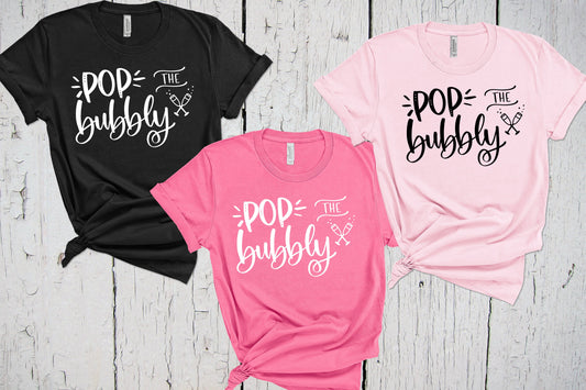 Pop The Bubbly Shirt, Engagement Shirt, Future Mrs, Bride To Be, Engaged Shirt, Engagement Announcement, Bach Bash, She's Getting a Hubby