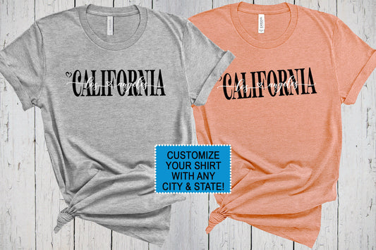 Los Angeles California Shirt, LA Pride Shirt, Game Day Tshirt, Cute Los Angeles Shirt, City Maps, California State T Shirt, Hometown Shirt