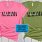 Alabama Shirt, Birmingham Alabama Shirt, Travel Shirt, Game Day Tshirt, City Maps, Hometown Shirt, Alabama State T Shirt, Vacation Shirt
