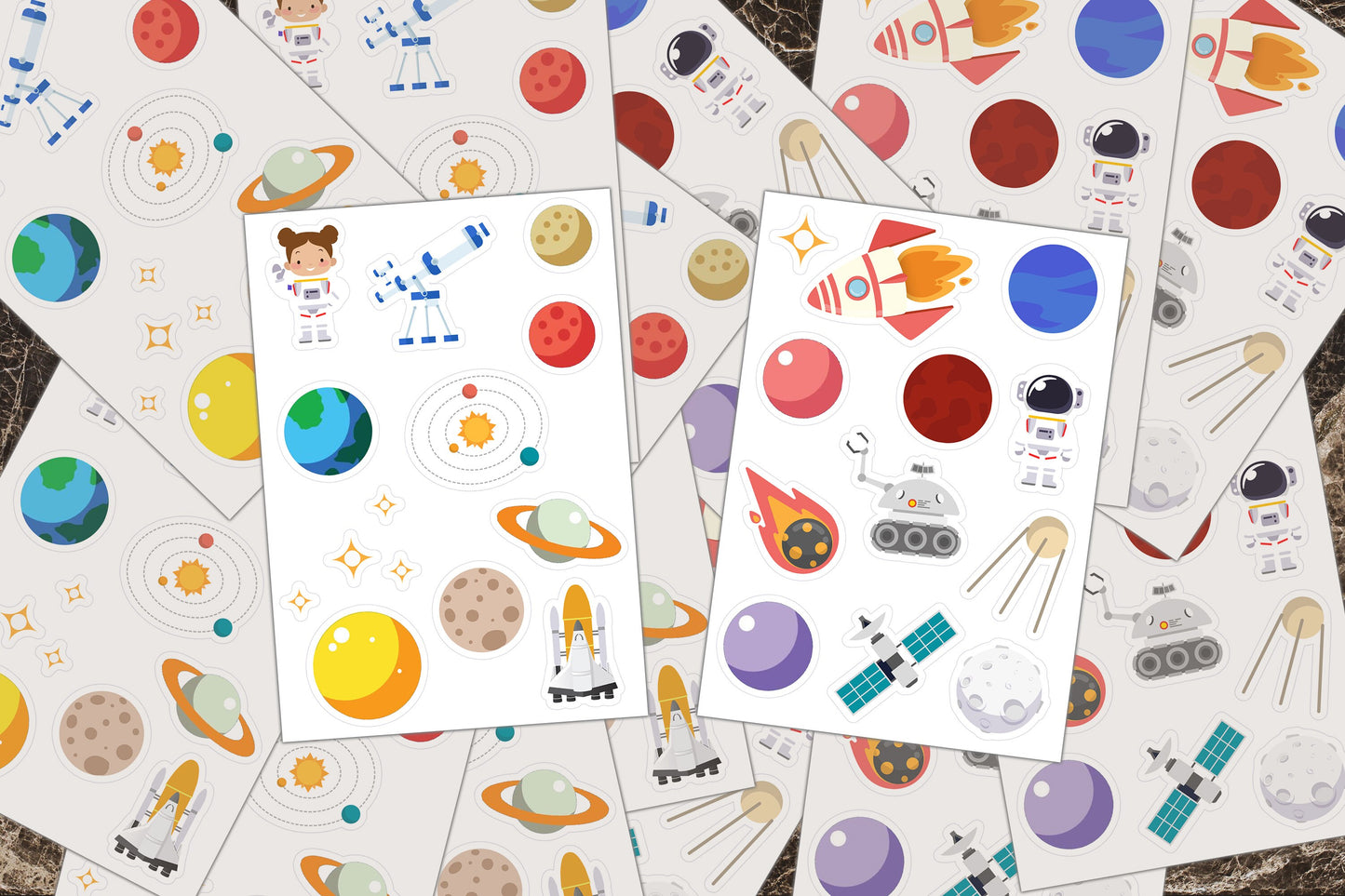 Sticker Sheets, Space Stickers, Activity Book, Scrapbook Stickers, Planner Stickers, Tablet Laptop, Planet Stickers, Astronaut Outer Space