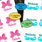 Gender Reveal, Sticker Sheet, Muchacha Muchacho, Gender Reveal Favors, Team Boy, Team Girl, Baby Shower Stickers, Pink Bow, Blue Mustache