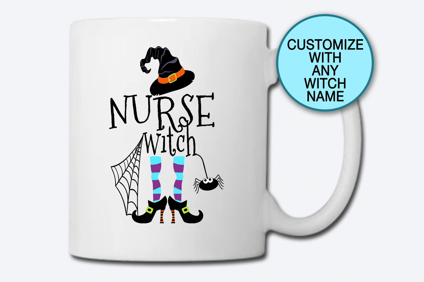 Nurse Witch, Coffee Mug, Fall Mug, Halloween Mug, Funny Coffee Mug, Mug Gift, Ceramic Mug, Tea Mug, Nurse Mug, Nurse Appreciation Gift
