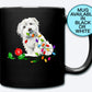 Havanese Mug, Coffee Mug, String of Hearts, Cute Dog Mug, Fur Mama, Dog Mama, Tea Cup, Havanese Gift, Havanese Dog, Dog Mom, Havi Mama