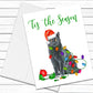 Chartreux Cat, Christmas Cards, Funny Holiday Cards, Cute Holiday Card, Cat Christmas Card, Holiday Card Set, Cat Lover Gift, Cat Mom Gift