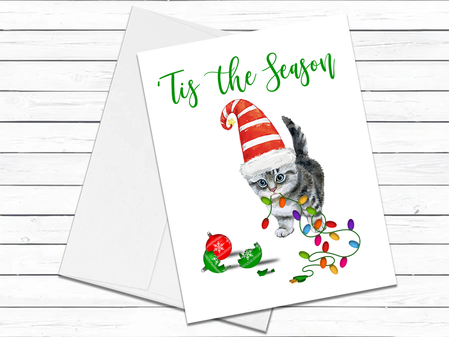 Australian Mist Cat, Christmas Cards, Funny Holiday Cards, Cute Holiday Card, Cat Christmas Card, Holiday Card Set, Cat Lover Gift, Cat Lady