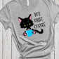 But First Coffee T-Shirt, Crazy Cat Lady, Mom Life Shirt, Mother's Day Shirt, Coffee Lovers Gift, Black Cat, Funny Cat Shirt, Caffeine Shirt