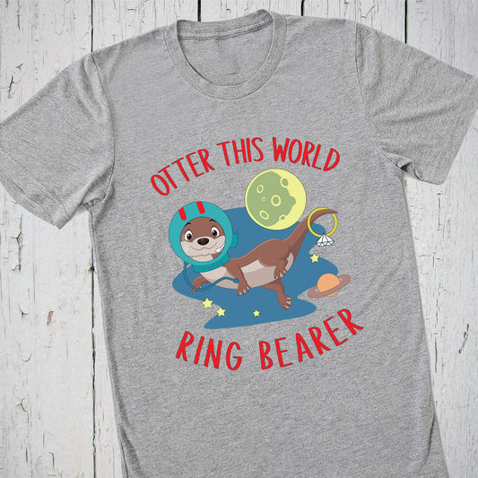 Ring Bearer Shirt, Otter This World, Astronaut Costume, Ring Bearer Gift, Wedding Shirt, Ring Bearer Proposal, Otter Gifts for Ring Bearer