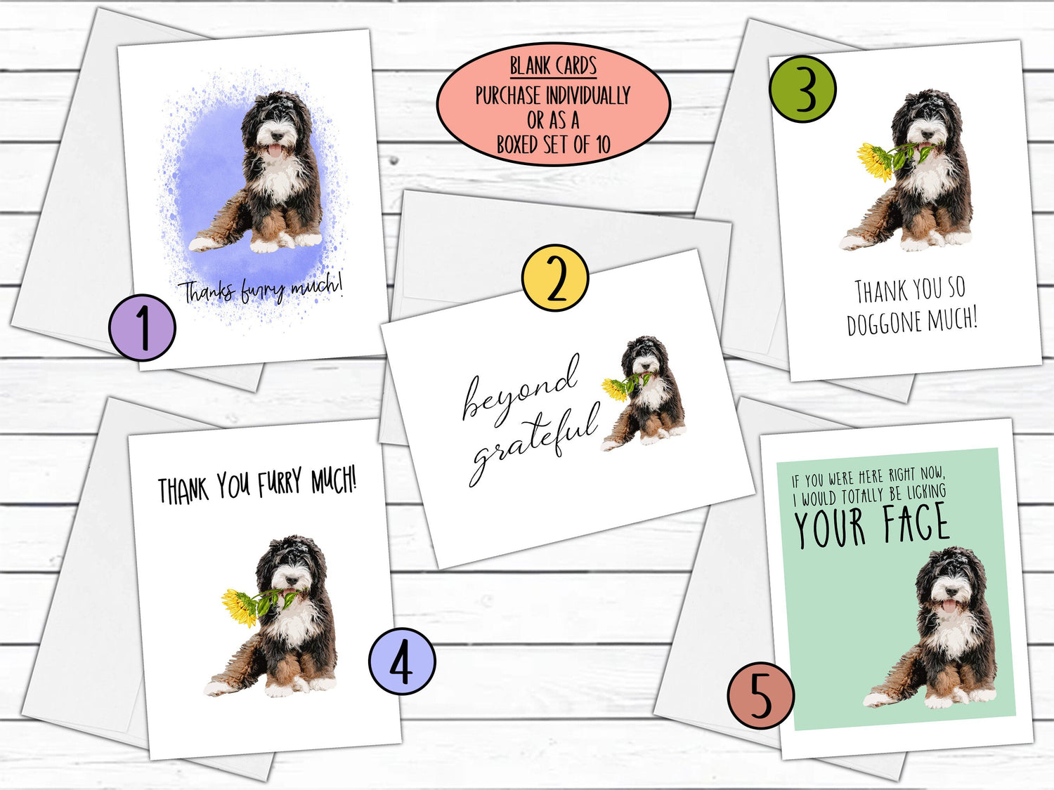 Dog Themed Thank You Cards