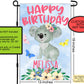 Koala Bear, House Flags, Custom Flag, Birthday Garden Flag, Drive By Birthday, Porch Flag, Birthday Decor, Yard Flag, Birthday Party Banner