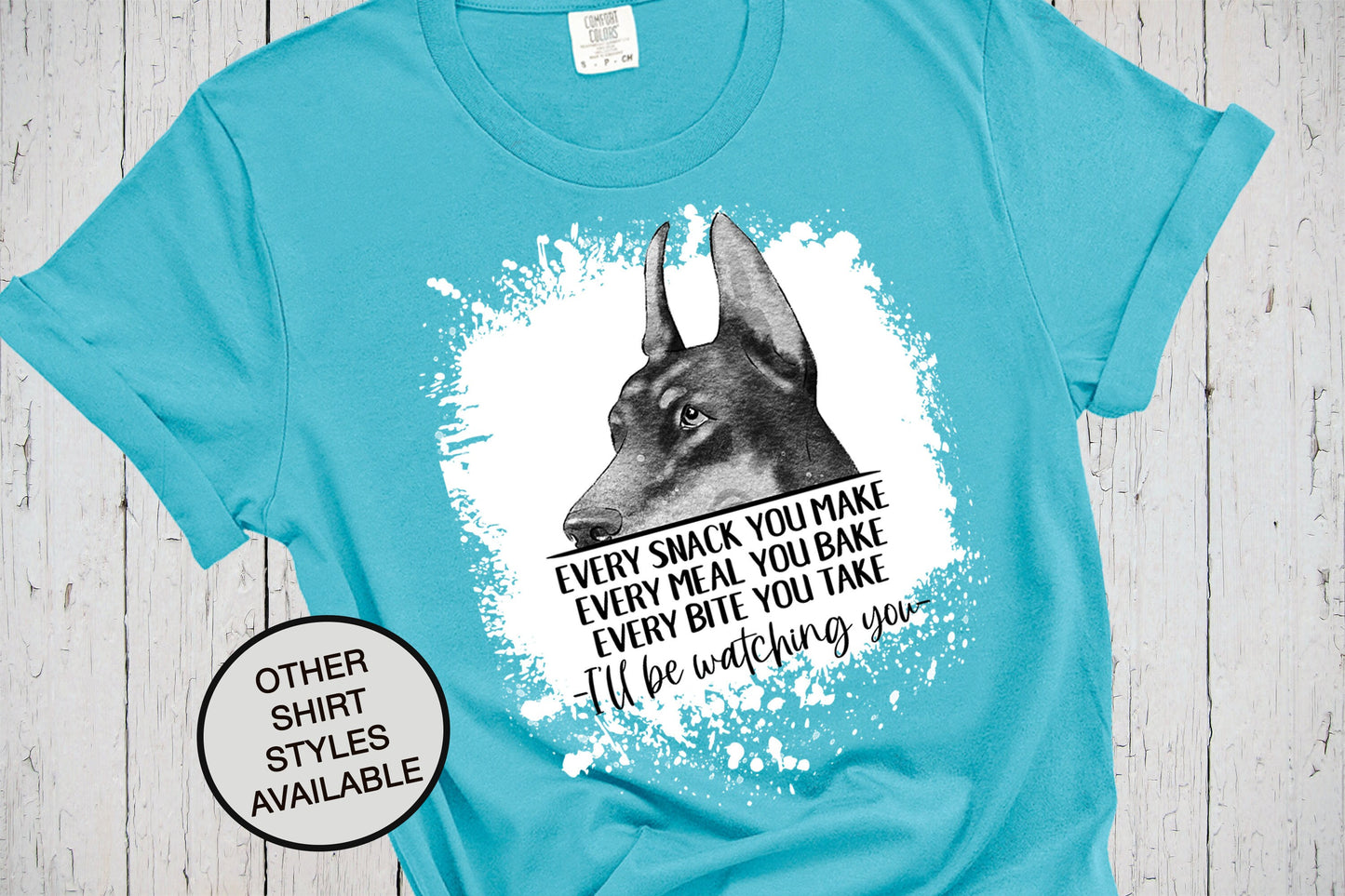 Doberman Dog, Bleached T Shirt Effect, Bleached Sweatshirt, Dog Lover Shirt, Doberman Art, Doberman Dog Mom, Mens Dog Shirt, Funny Dog Shirt