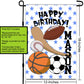All Sports Balls, Birthday Garden Flag, House Flags, Custom Flag, Drive By Birthday, Porch Flag, Birthday Decor, Yard Flag, Birthday Banner