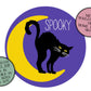 Spooky Season, Black Cat Print, Welcome Sign, Halloween Decor, Fall Wreath Sign, Farmhouse Sign, Front Door Sign, Halloween Cat Porch Sign