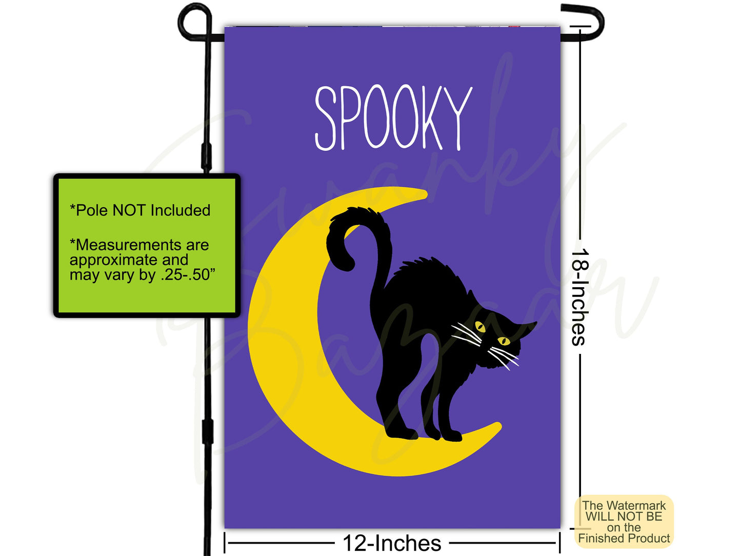 Spooky Season, House Flags, Black Cat, Halloween Decor, Camping Flag, Outdoor Flag, Halloween Cat, Cat Lovers Gift, Spooky Vibes, Fall Flag