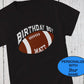 Football Shirt, Birthday Boy Shirt, Kids Shirt, Customized Shirt, 10th Birthday Tshirt, Boys Shirt, American Football Tee, Birthday Gifts,
