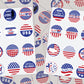 Patriotic Gifts, Sticker Sheet, Journaling Stickers, USA Party Favors, Suitcase Stickers, Flag Stickers, Holiday Stickers, Patriotic Decal