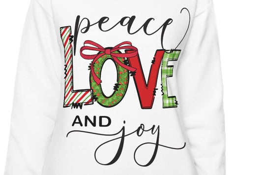 Peace Love and Joy Family Christmas Tee, Christmas Squad Holiday Shirts, Christmas Sweatshirt, Xmas Shirt, Cute Teacher Shirt Christmas Gift