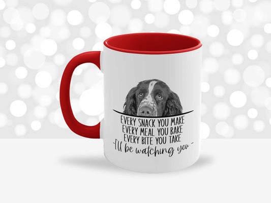Springer Spaniel Every Snack You Make Dog Coffee Mug, Ceramic Mug, Funny Mug Gifts for Him, Dog Mug, Printed Mug, Dad Mug, Gift for Dog Mom