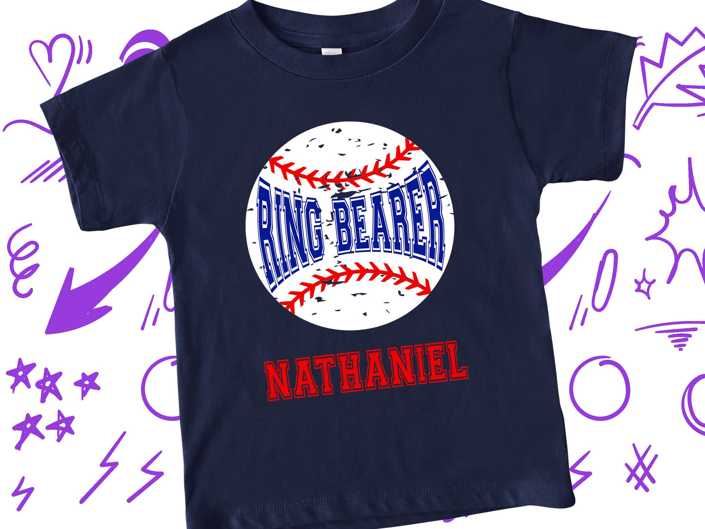 Baseball Tshirt Ring Bearer Proposal, Ring Bearer Shirt, Bridal Shirt, Gamer Ring Bearer Gifts, Wedding Party Shirt, Baseball Player Gift