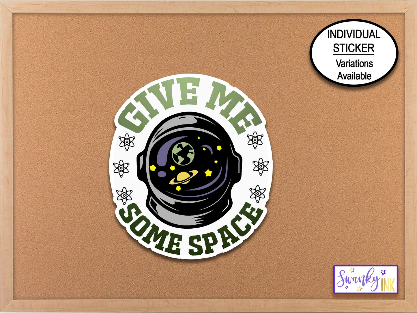 Give Me Some Space Sticker, Phone Sticker, Galaxy Sticker, Anxiety Sticker, Sassy Stickers, Outer Space, Funny Decal, Therapist Sticker