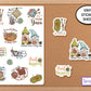 Crochet Gnome Sticker Sheet, Knitting Sticker, Crochet Sticker for Planner, Journal or Laptop Sticker, Crochet Gifts, Yarn Craft Stickers