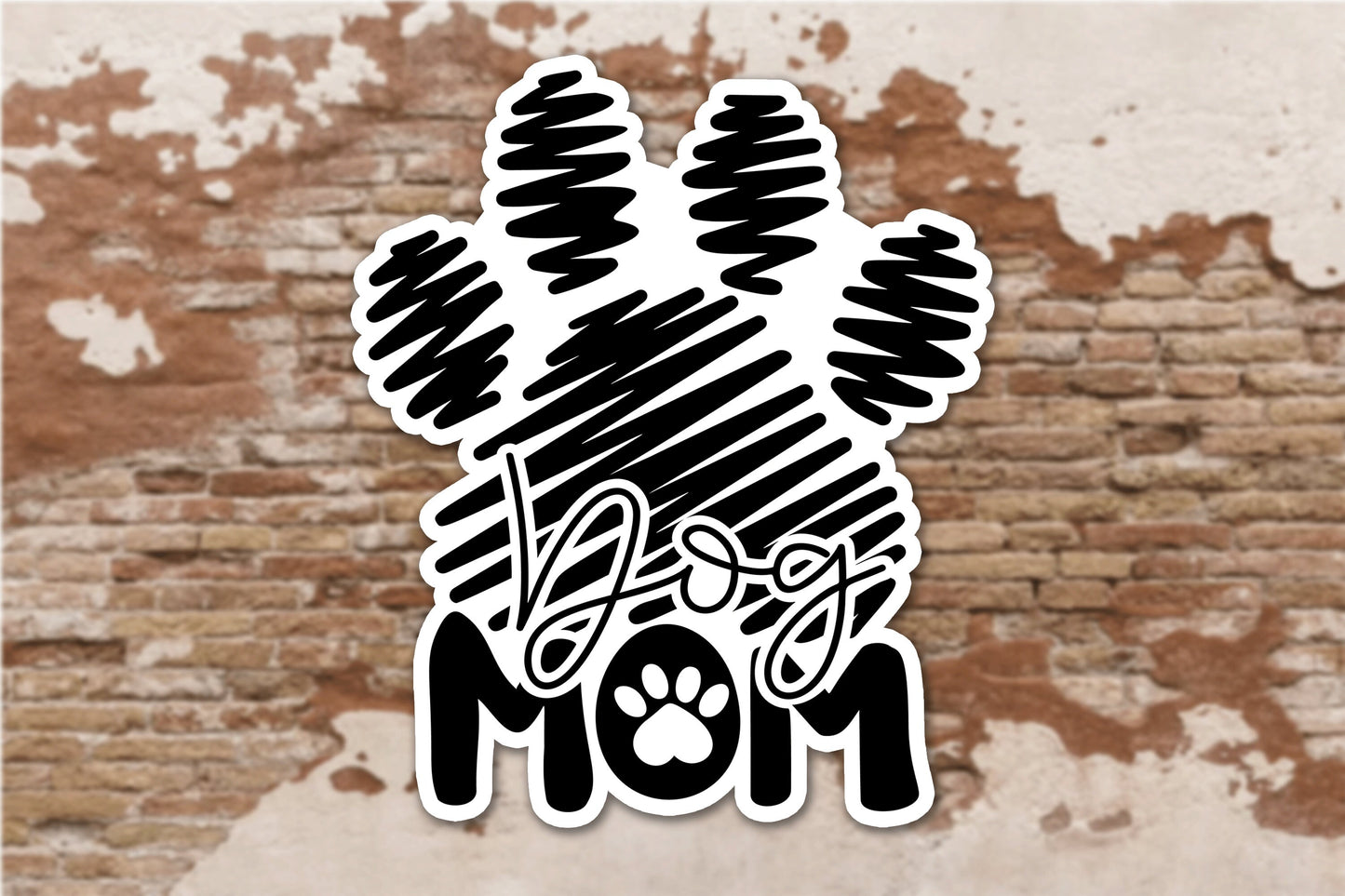 Dog Mom Decal, Dog Owner, Paw Sticker, Dog Mom Sticker, Dog Owner, Doodle Paw Print, Dog Sticker, Paw Print Stickers, Dog Planner, Computer