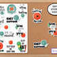 Knitting Sticker Sheet, Planner Stickers, Knitting Quotes Stickers, Planning Stickers, Crafting Stickers, Laptop Sticker, Scrapbook Stickers