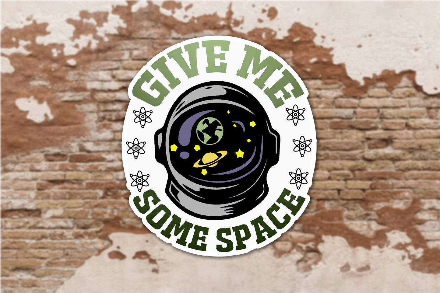 Give Me Some Space Sticker, Phone Sticker, Galaxy Sticker, Anxiety Sticker, Sassy Stickers, Outer Space, Funny Decal, Therapist Sticker