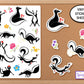 Adorable Skunk Sticker Sheet, Stinkin' Cute Stickers, Small Stickers, Funny Stickers, Computer Stickers, Planner Stickers, Laptop Stickers