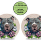 American Bully Neoprene Car Coaster Set, Cup Holder Coaster, Car Decoration, Flower Coaster Gift for Her, Car Cup Coaster Birthday for Him