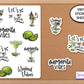 Margarita Sticker Sheet, Junk Journal Sticker, Lets Get Salty Phone Sticker, Planner Sticker, Laptop Sticker, Weekend Vibes, Margarita Vibes