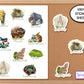 Spring Sticker Sheet, Journaling Stickers, Deco Stickers, Planner Stickers, Rabbit Sticker, Flower Stickers, Nature Stickers, Bunny Stickers