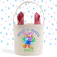 Axolotl-ly Amazing Egg Hunter, Cute Axolotl Easter Egg Hunt, Personalized Easter Basket, Easter Gifts, Easter Bunny Ears Linen Bucket Bag