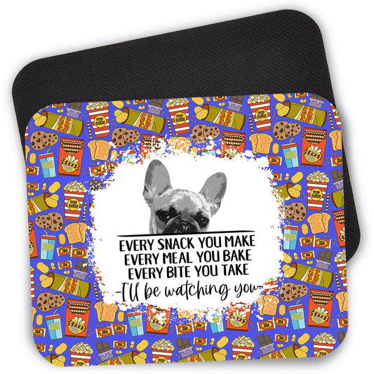 French Bulldog Every Bite You Take Desk Mouse Pad, 9.4" x 7.9" Computer Mouse Pad, Frenchie Mama Mouse Pad, Dog Lover Gift, Laptop Mousepad