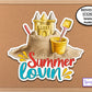 Summer Lovin Sand Castle Sticker, Water Bottle Sticker, Journal Stickers, Laptop Beach Stickers, Hello Summer, Summer Vibes, Beach Vibes,
