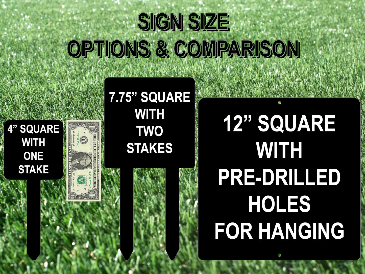 Yard Sign, Rule #1 Pick Up #2, Dog Poop Sign, Square Aluminum Yard Sign, Lawn Sign, Small Yard Sign, Please Clean Up After Your Dog Sign