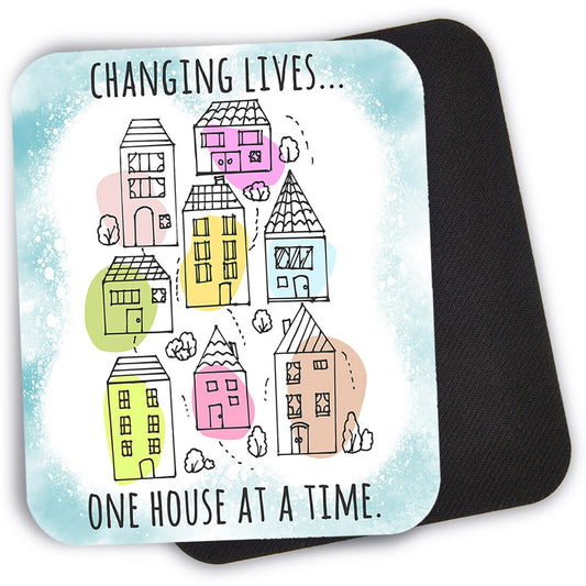 Real Estate Agent 9.4x7.9 Computer Mouse Pad Office Decor, Changing Lives One House At A Time, Real Estate Life, Licensed to Sell Mousepad