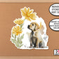 Labrador Puppy Dog Planner Sticker, Daisies Floral Dog Magnet, Journal Sticker, Cottagecore Laptop Sticker, Lab Dog Mom Phone Case
