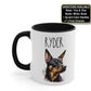 Personalized Doberman Pinscher Dog Mug, Dog Mom Coffee Mug, Dog Lover Mug, Pet Mug Gift, Dog Coffee Cup, Dog Gifts, Custom Dog Mug Birthday